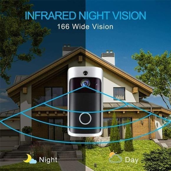 Smart Wireless WiFi Ring Doorbell Security Intercom Video Camera Door Bell Chime - Picture 7 of 7